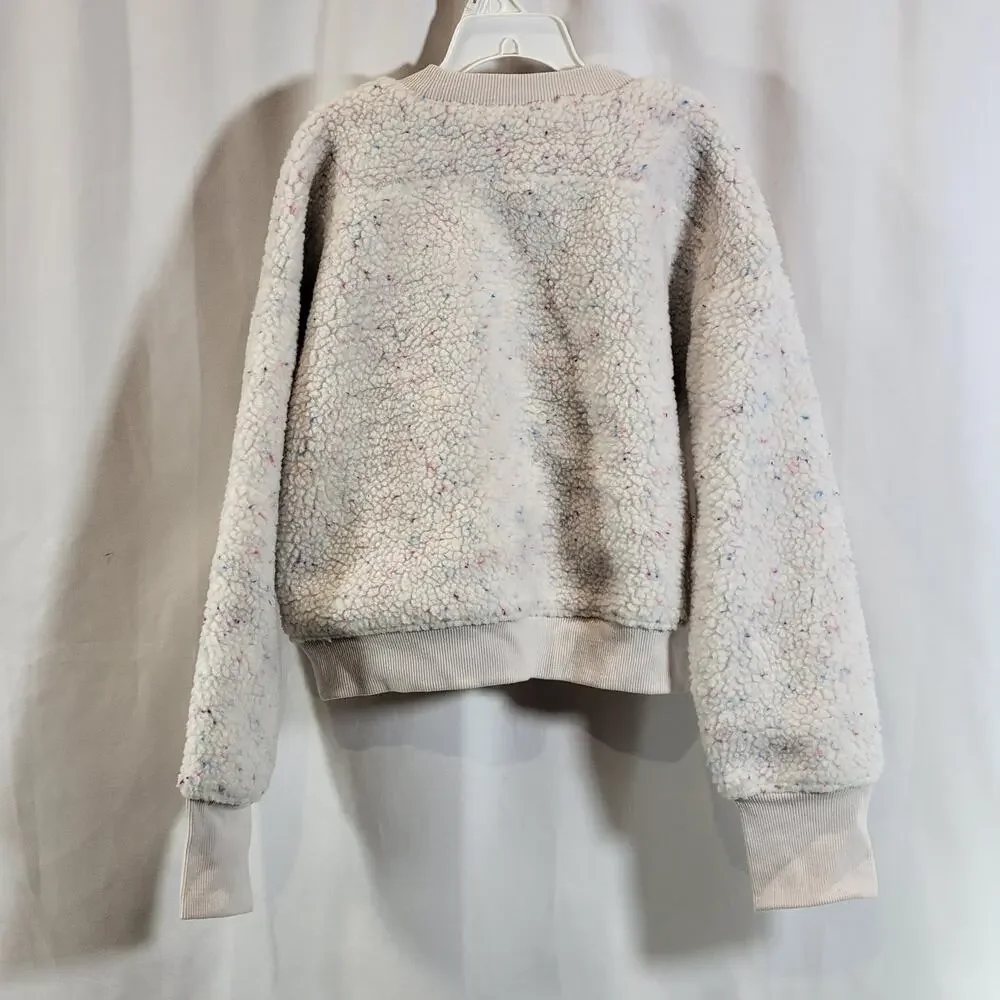 All In Motion Faux Fleece Shearling Pullover, Size Youth XL(14), White, NWT